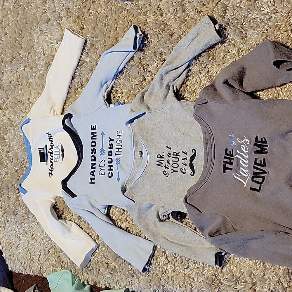 Lot of 4, 18 month long sleeve bodyshits